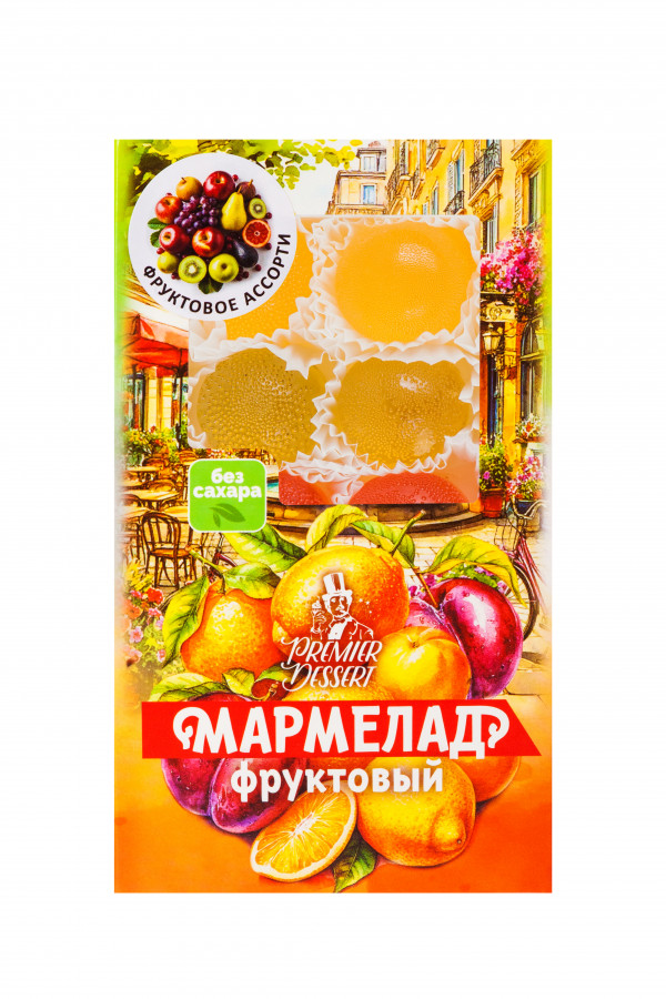 №2 Мармелад Премиум Десерт ФРУКТОВЫЙ (ананас, яблоко, гранат) 200г    в Анжеро-судженске