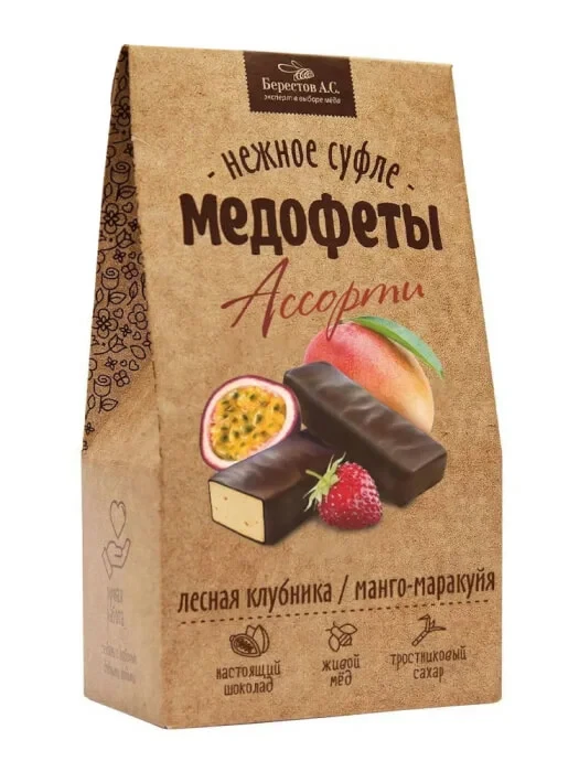 №2 Берестов Медофеты Манго маракуйя и клубникой,150г    в Анжеро-судженске