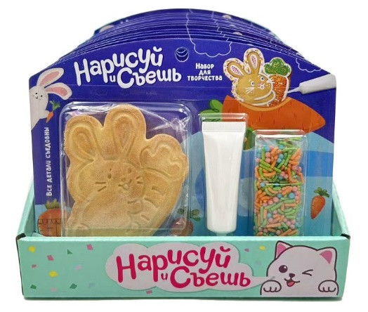 Набор для творчества Нарисуй и съешь "Зайка" (блок 12шт 59г) в Анжеро-судженске