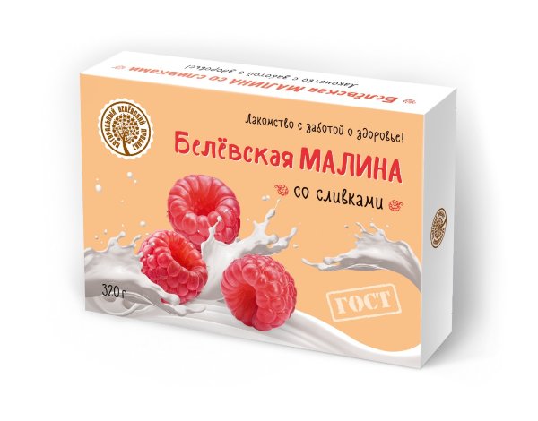 №2 Малина со сливками Белёвская, 320г   в Анжеро-судженске