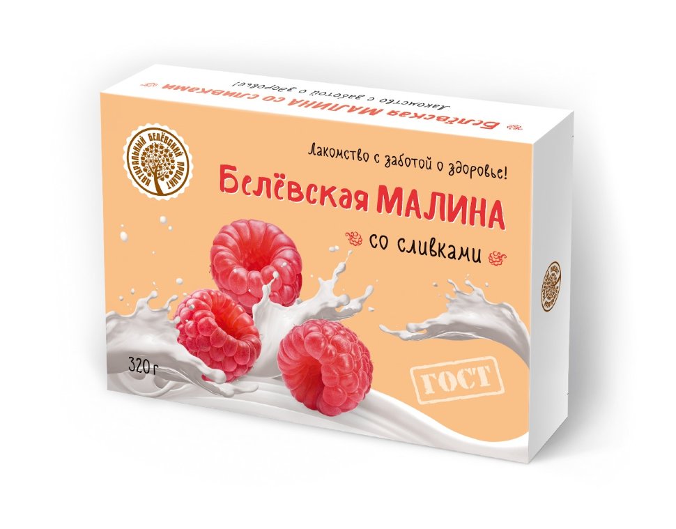  Малина со сливками Белёвская, 320г   в Анжеро-судженске
