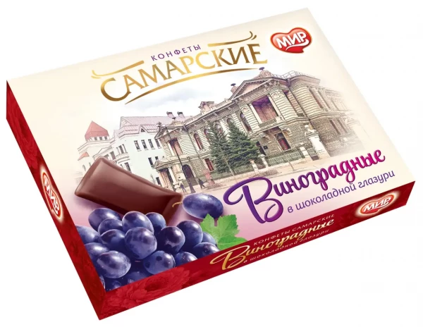№2 КФ МИР Виноградные в шоколадной глазури 160г  в Анжеро-судженске