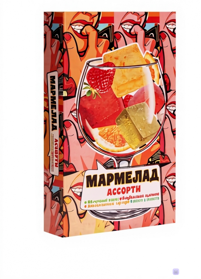  Мармелад АлкоАссорти(яблочный виски, клубничный просекко, апельсиновый вермут, лайм текила) 110г в Анжеро-судженске