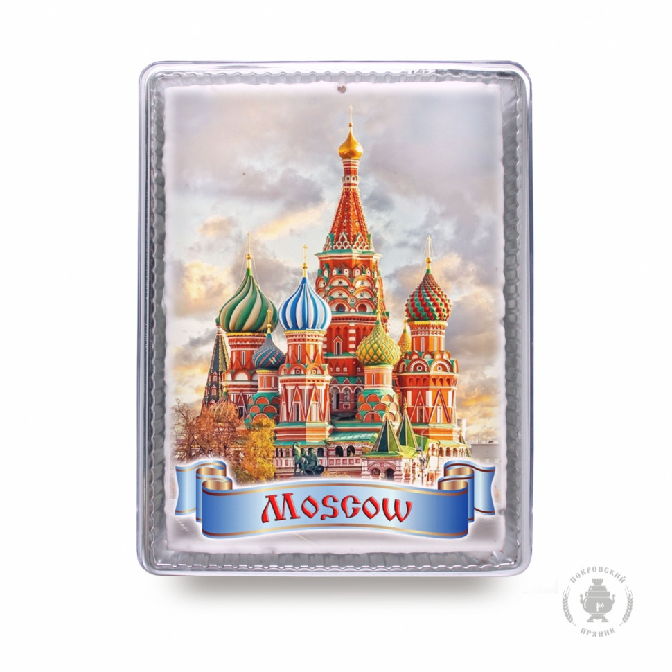  Пряник 600г MOSCOW с фотопечатью (в подарочной пластиковой упаковке)  в Анжеро-судженске