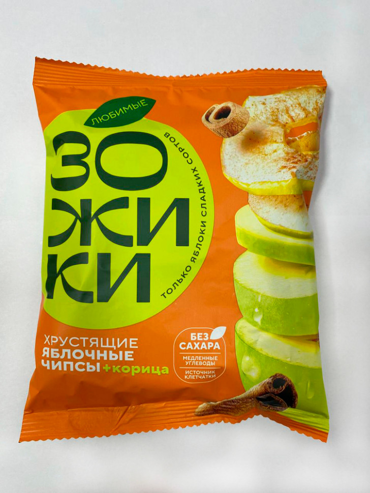  Зожики Яблочные+корица чипсы, 25г  в Анжеро-судженске