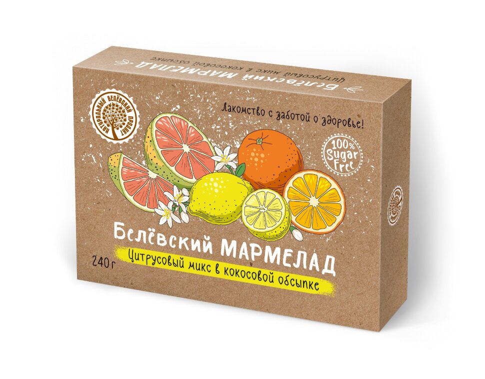  Мармелад белевский на фруктозе 240г "Цитрусовый микс" в Анжеро-судженске