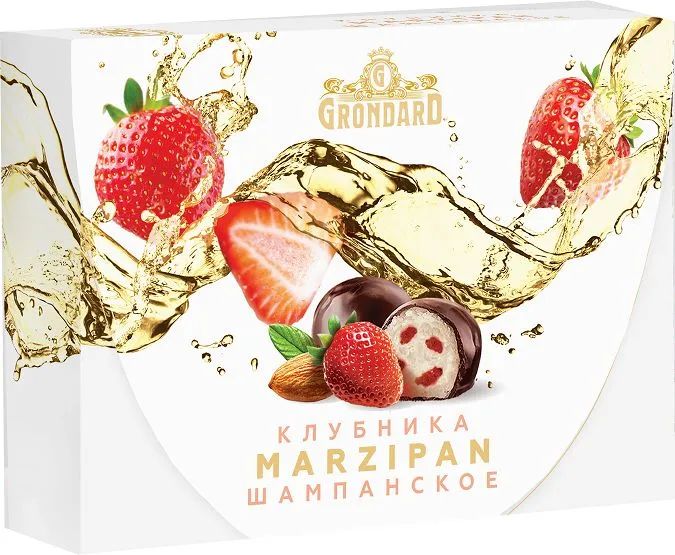  TM Grondard       (10185) Конфеты глазированные Марципановые Клубника и Шампанское, 98г в Анжеро-судженске